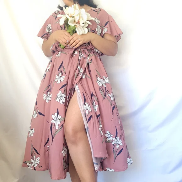 SOLD ON IG Ava & Viv Mauve dress - Picture 1 of 4